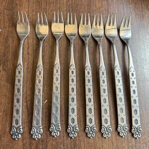 8 Northland San Francisco Cocktail/Seafood Forks by Oneida